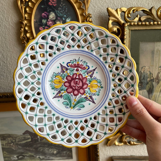 Majolica Plate Slovenska Majolika hand painted plate