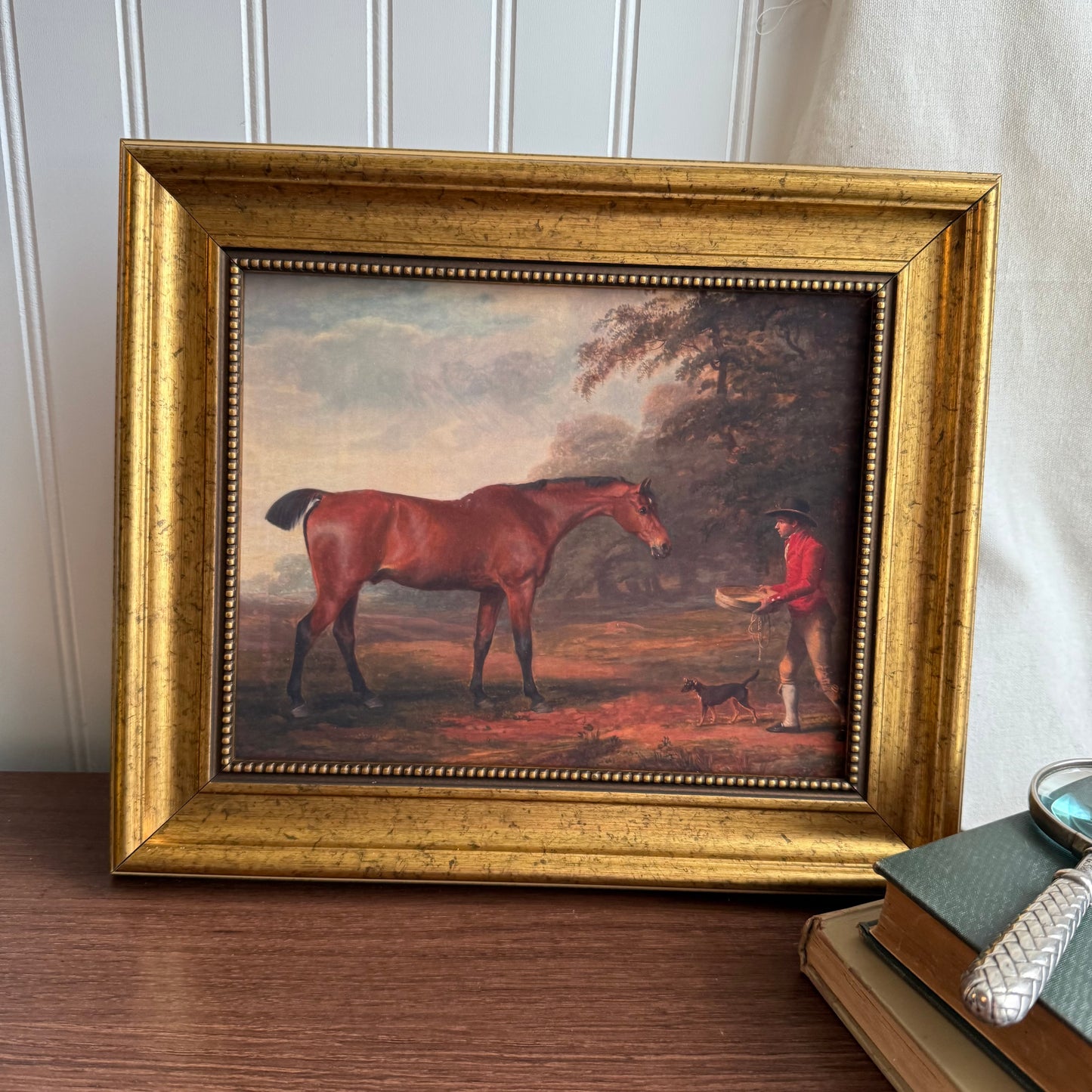 Vintage Inspired Horse and Man scenery Art Print Gallery Wall