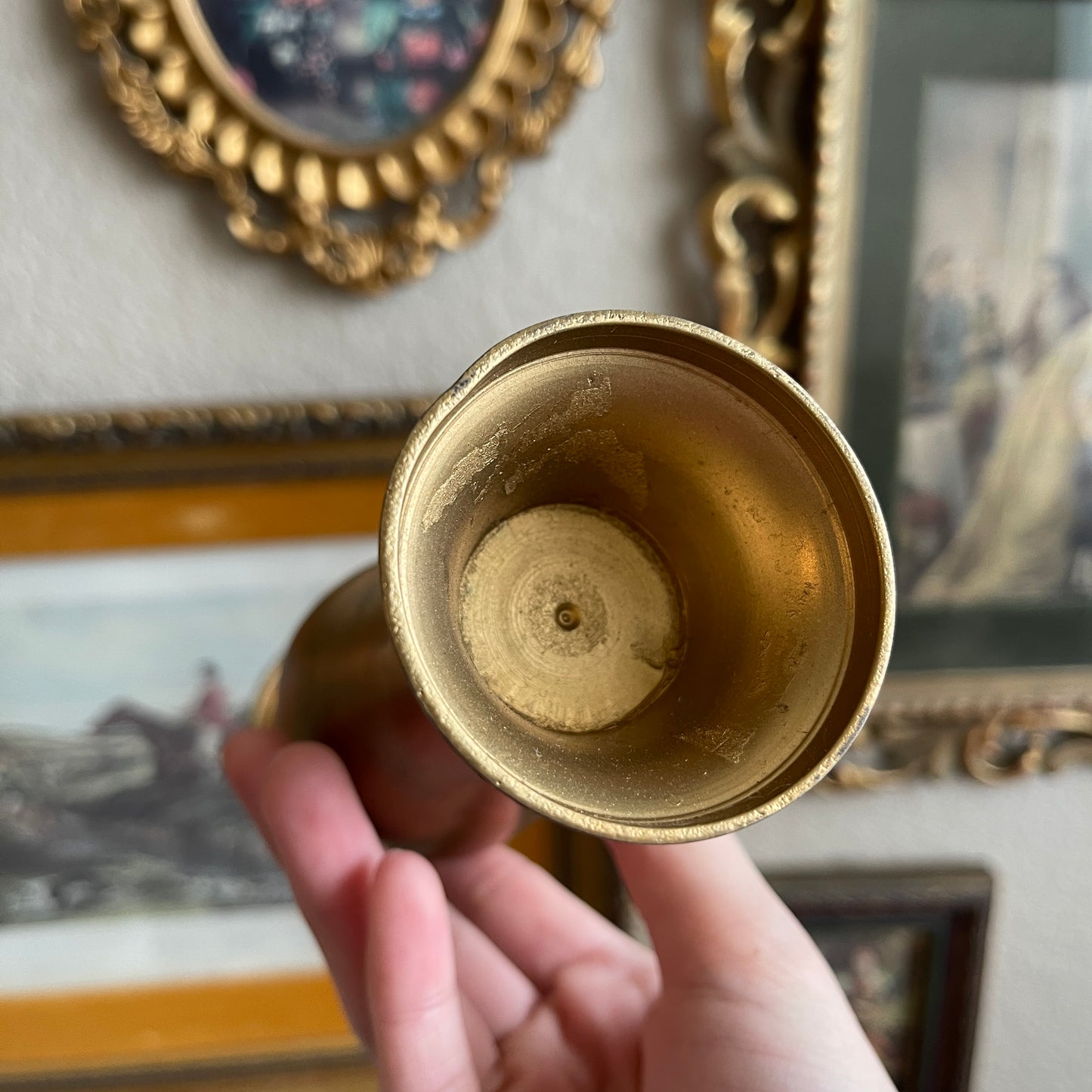 Vintage Brass Bud Vase