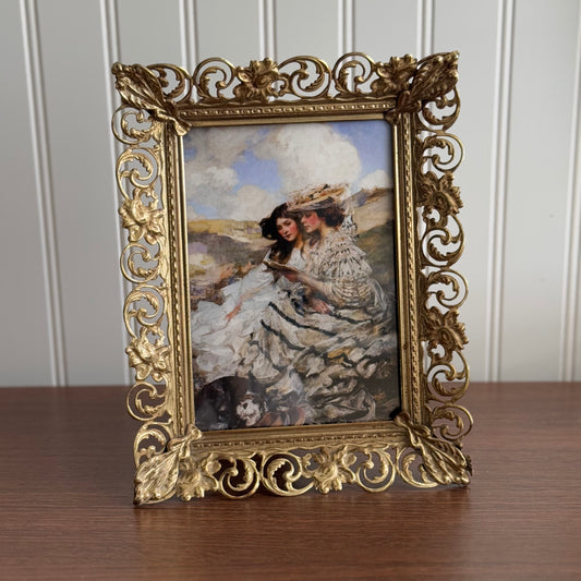 Vintage Inspired Ladies Art Print Framed