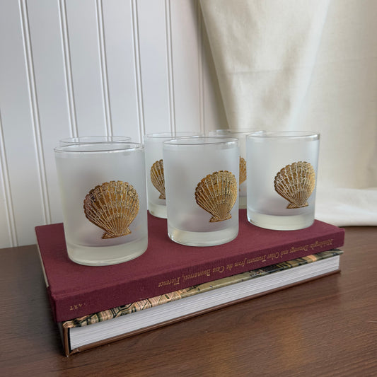 Set of 6 Shell Culver Glass