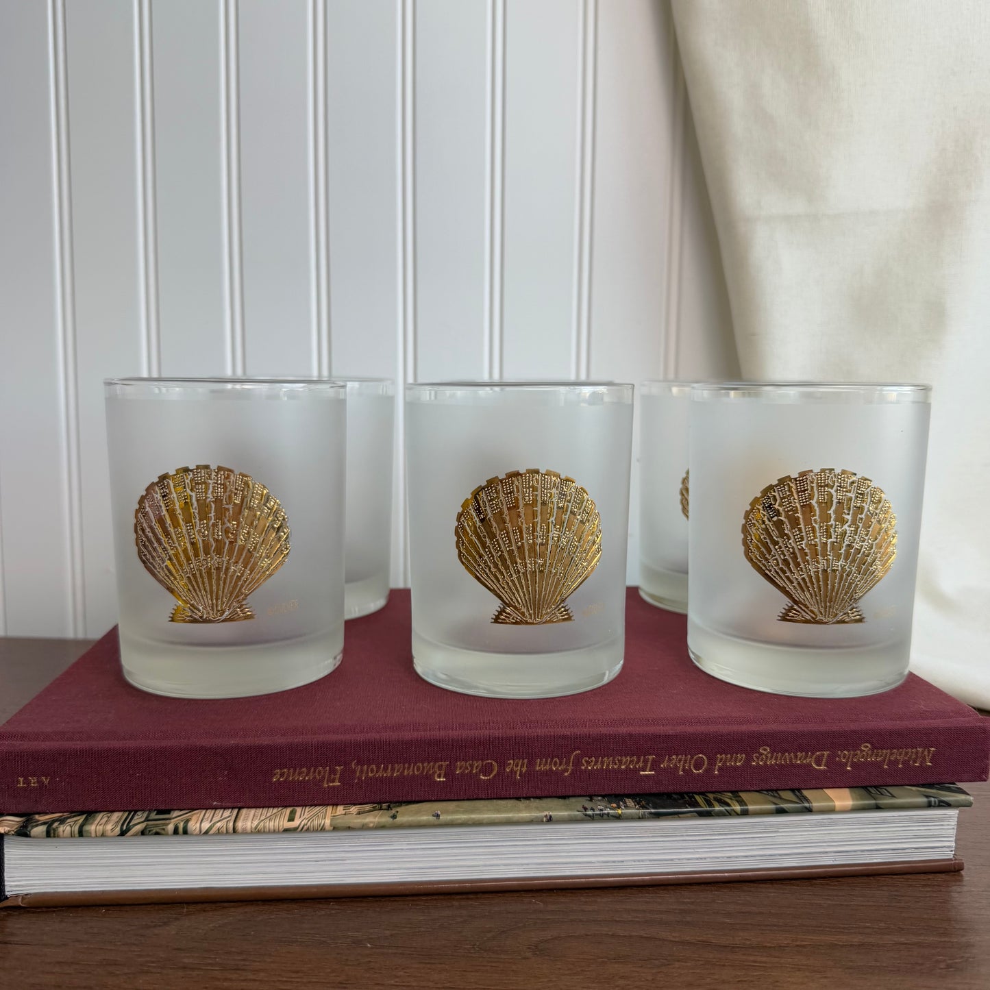Set of 6 Shell Culver Glass