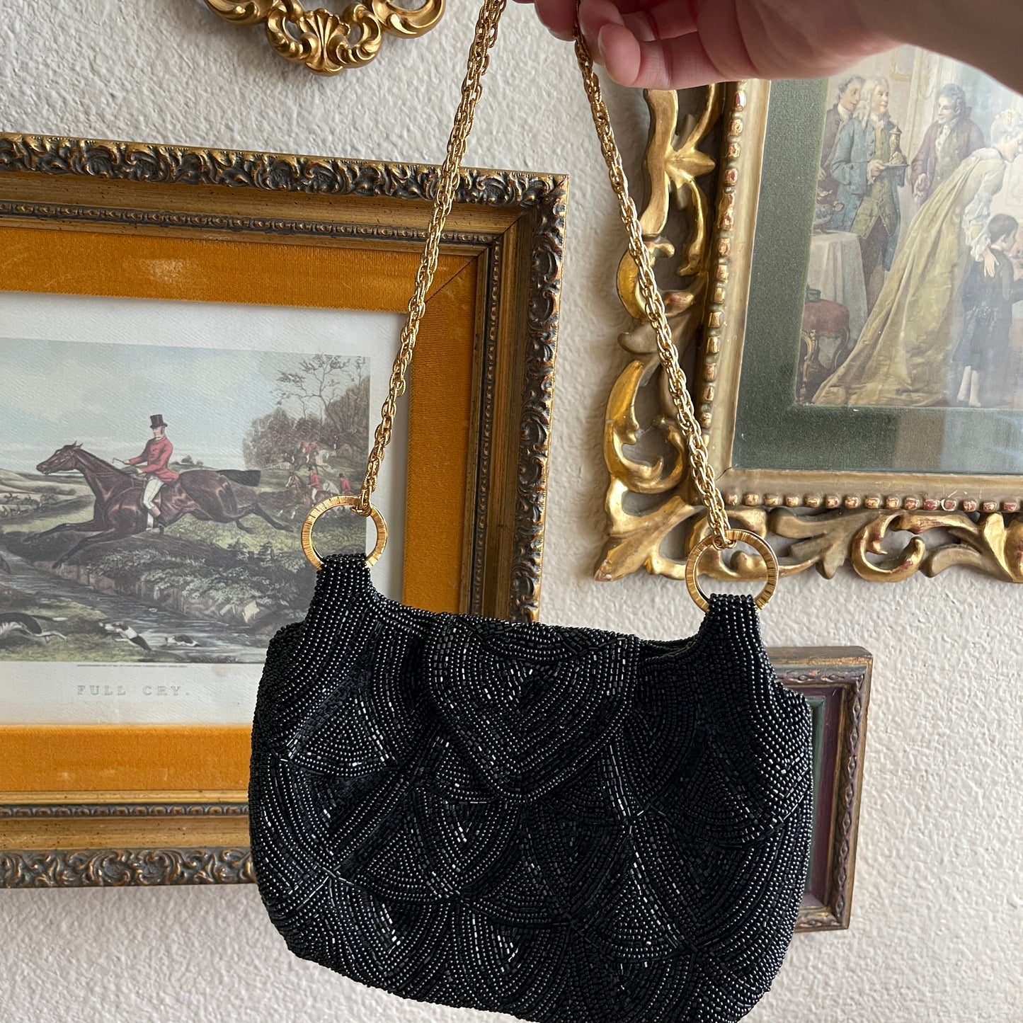 Vintage beaded evening bag waldorf Made in Japan