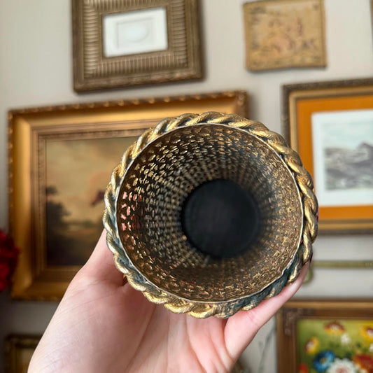 Vintage Ornate Metal Spray Can Cover