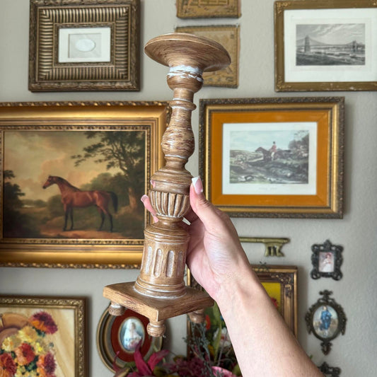 Southern Living at Home Wooden Candlestick