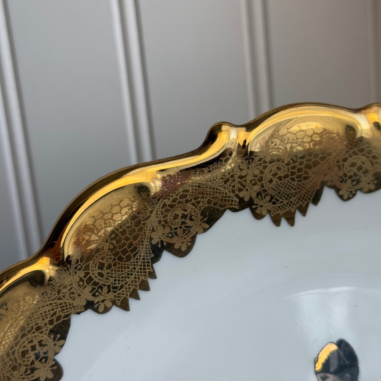 Handbemalt Man riding a Horse Plate