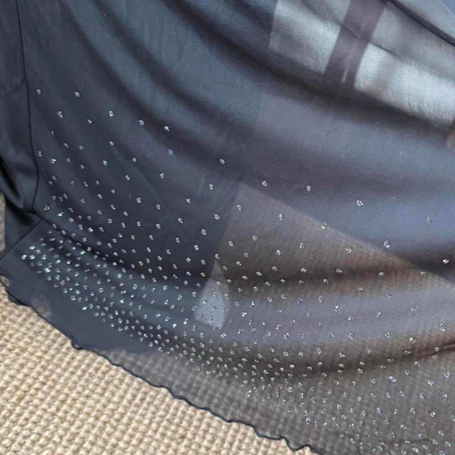 Rampage Black beaded maxi dress with adjustable straps