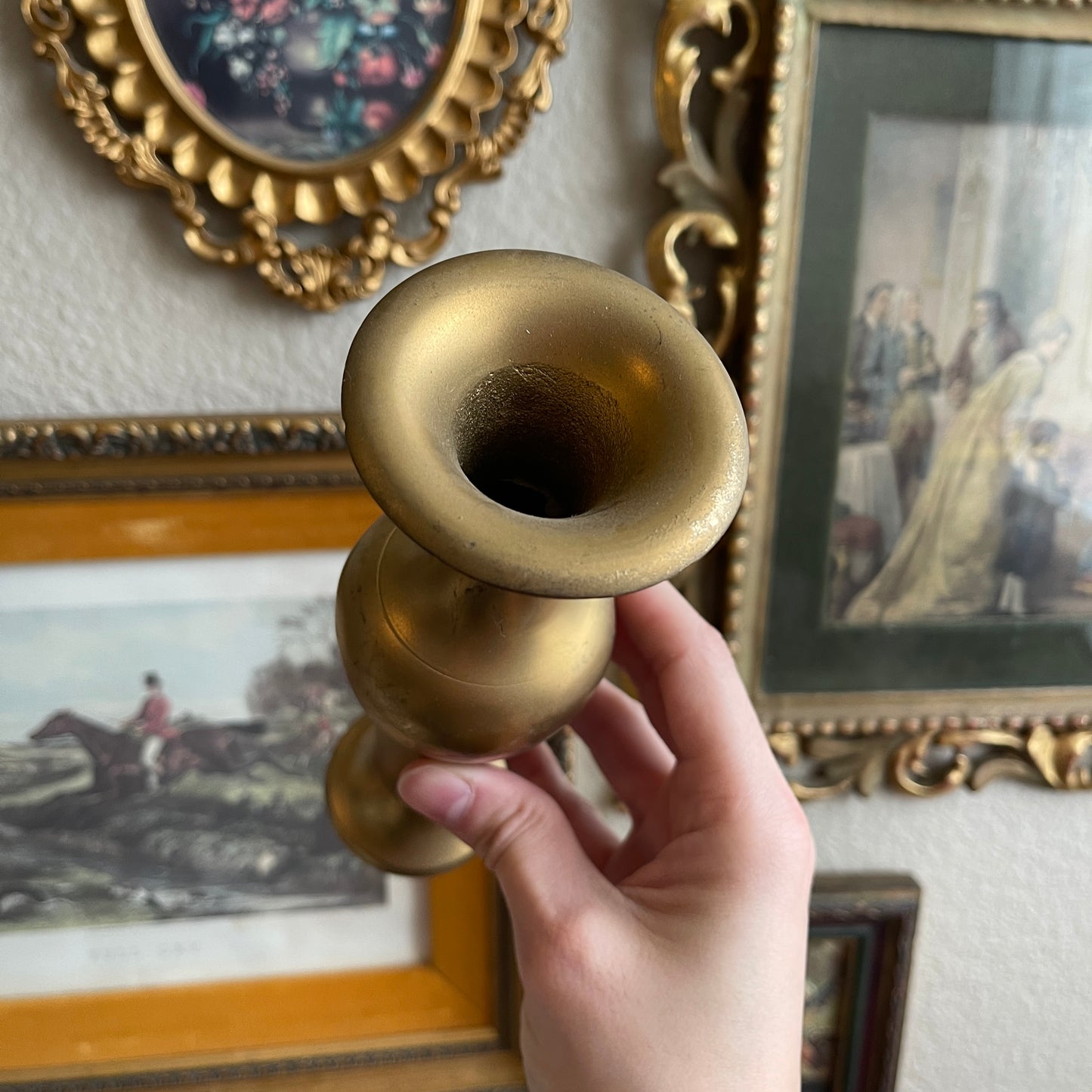 Vintage Brass Bud Vase