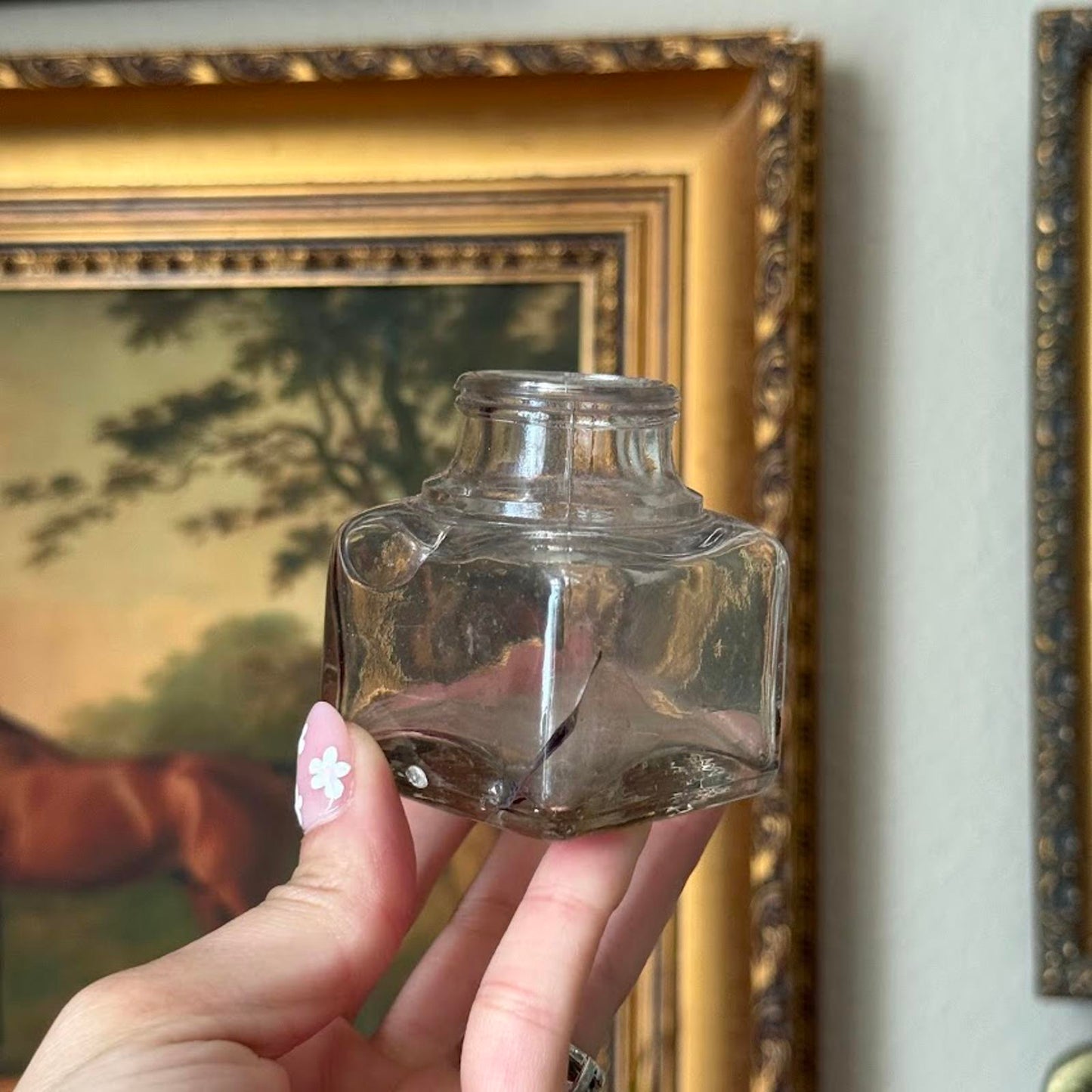Vintage Glass Ink Wells