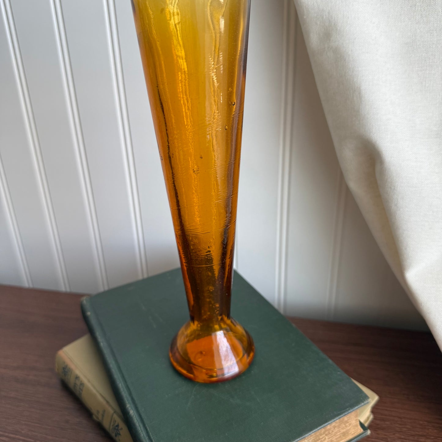 Orange thin Glass Bottle