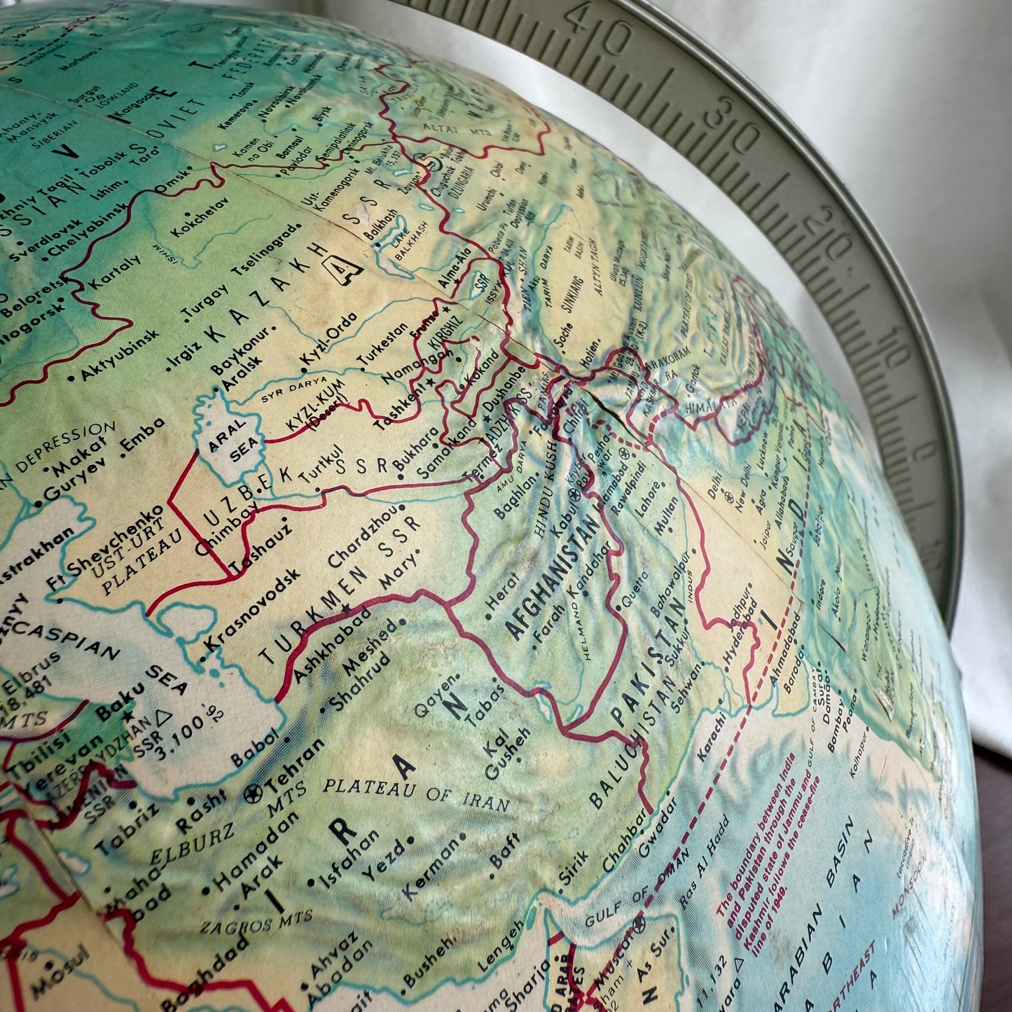 Vintage Rand McNally World Portrait Globe