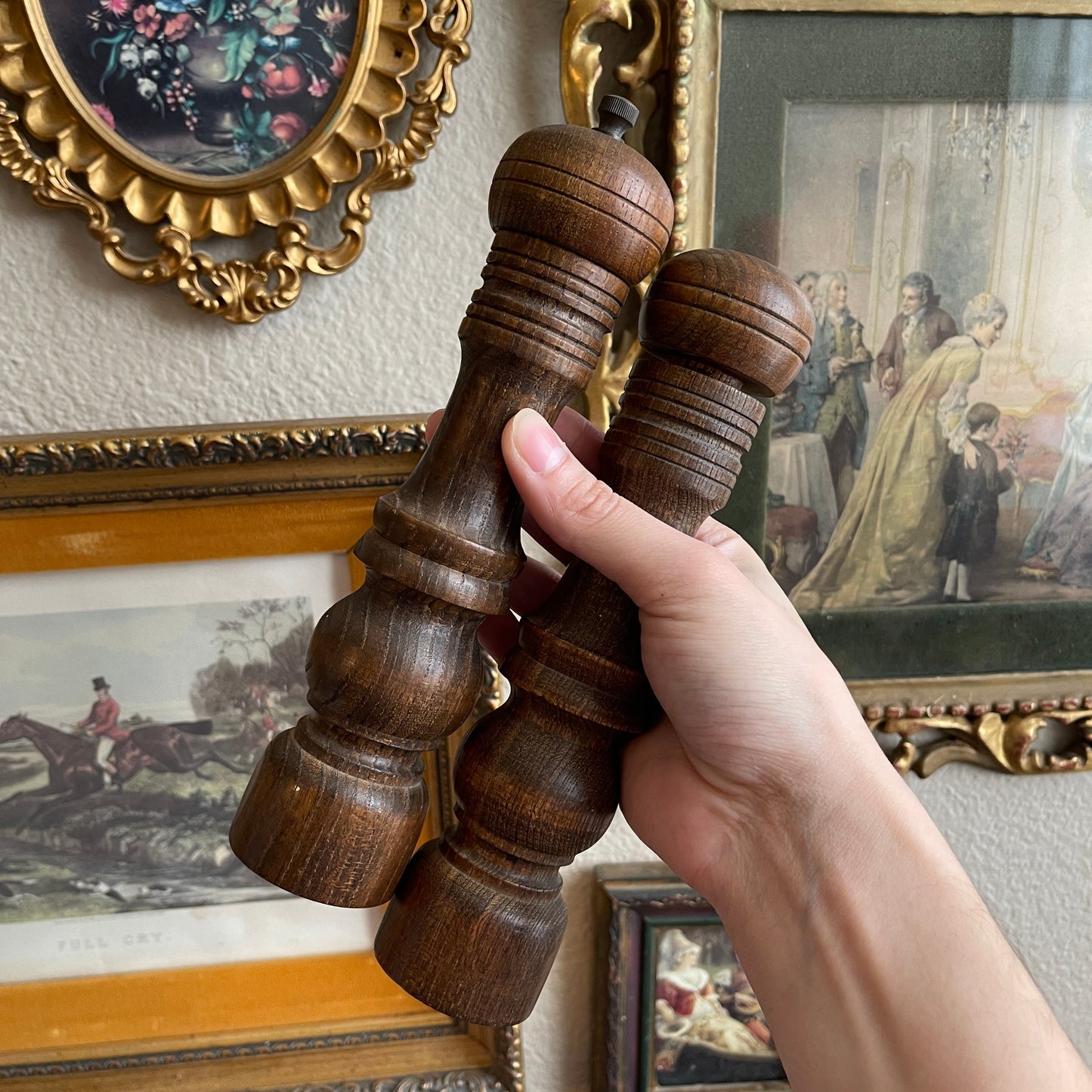 Wooded Salt & Pepper Shakers