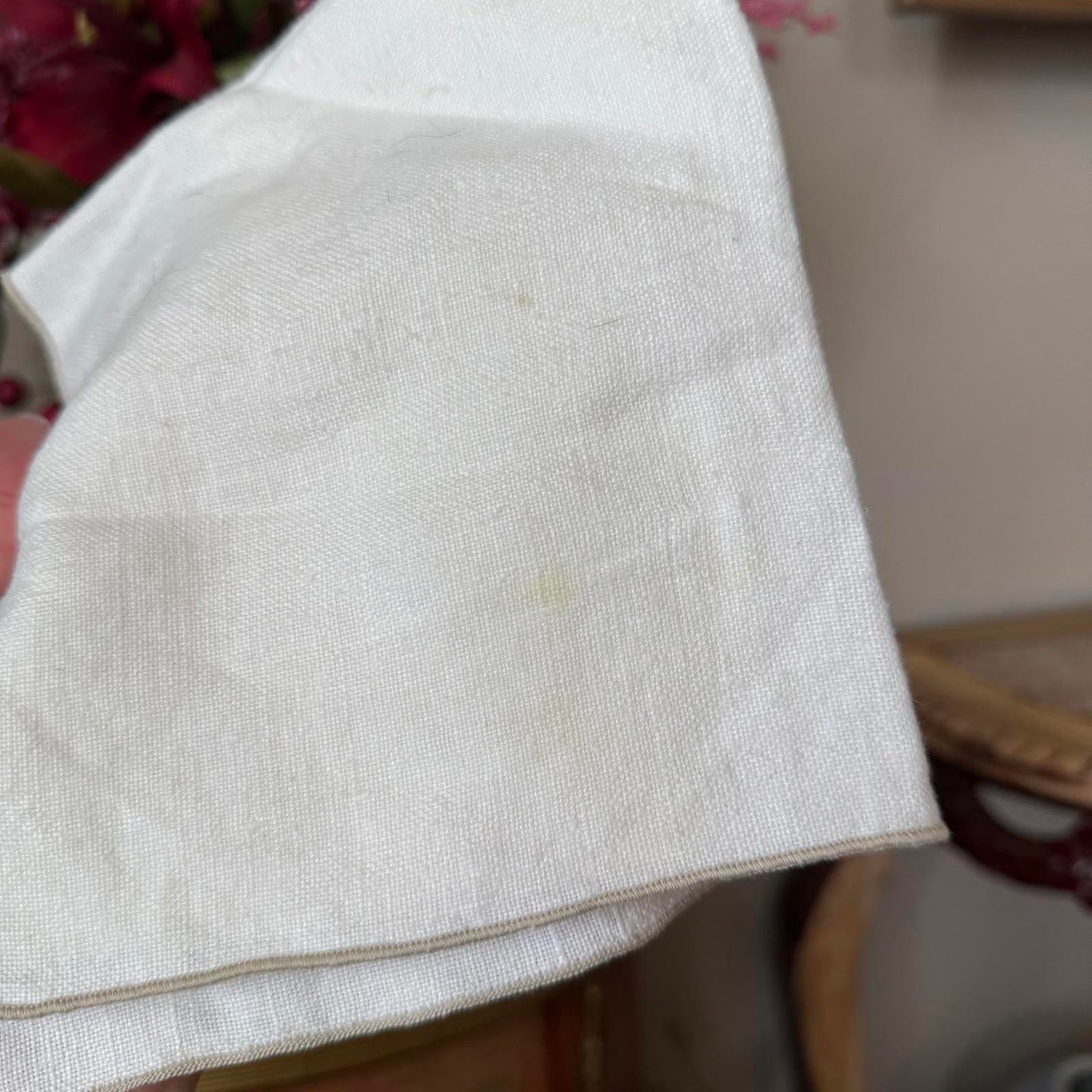 Vintage Floral Embroidered Napkins