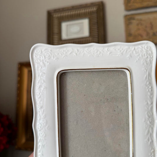 Vintage Cream Ceramic Rectangular Frame
