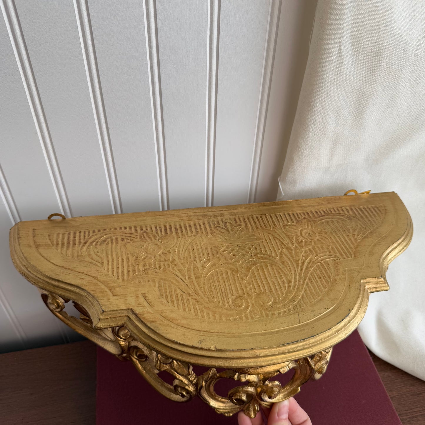 Florentine Italian Gold Gilt Wall Shelf