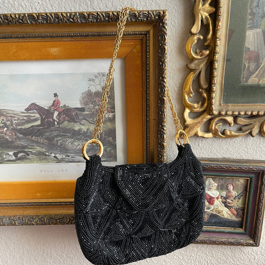 Vintage beaded evening bag waldorf Made in Japan