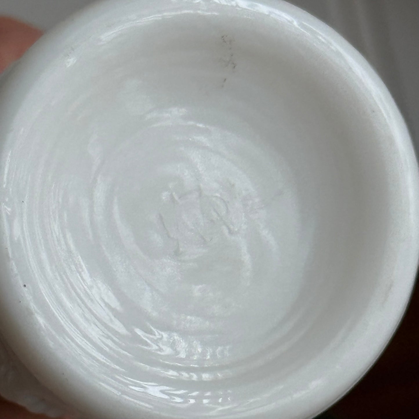 Vintage Westmoreland Handpainted Floral Swung Bud Vase Milk Glass USA