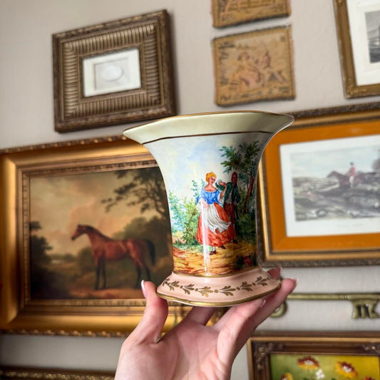 Vintage Vase with Couple