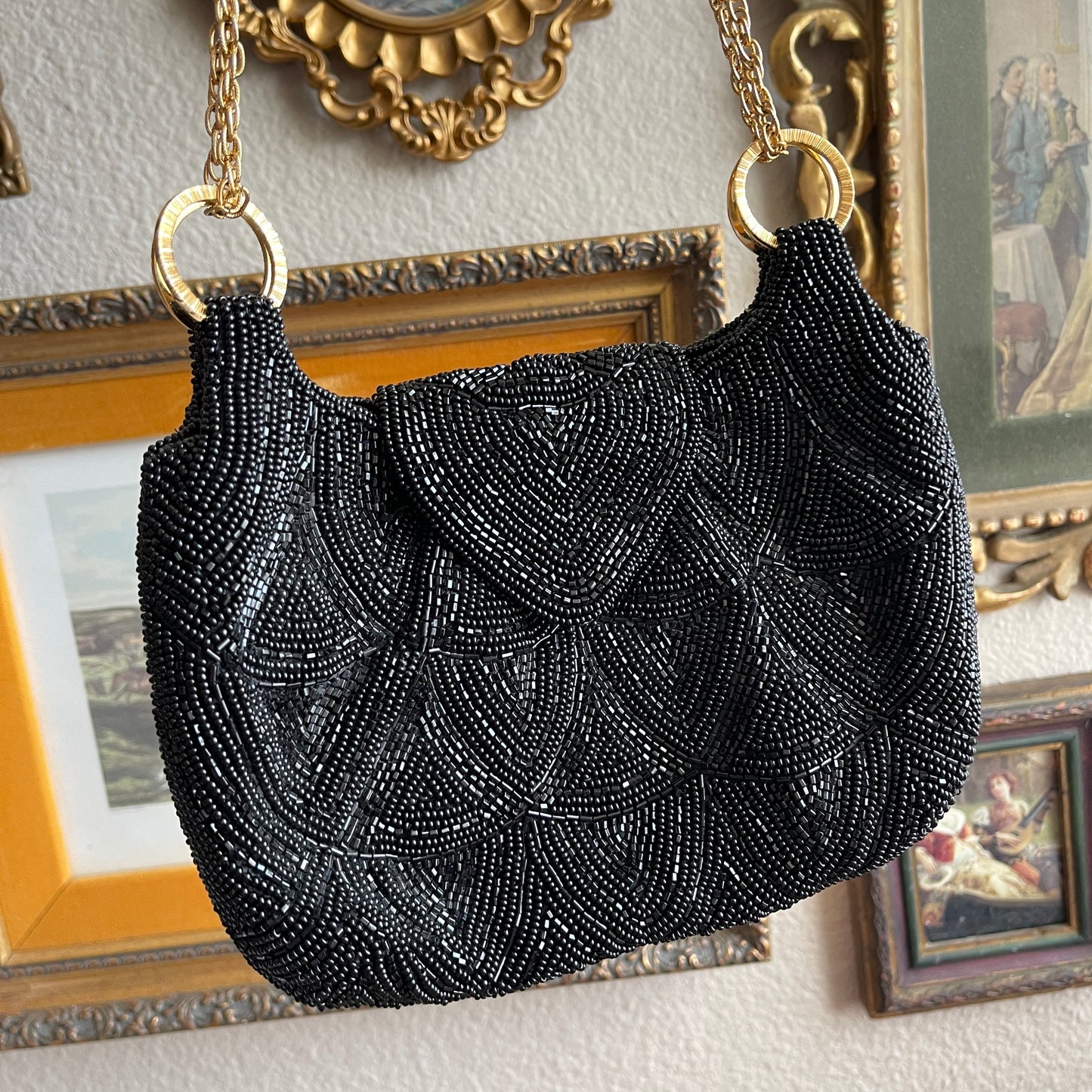 Vintage beaded evening bag waldorf Made in Japan