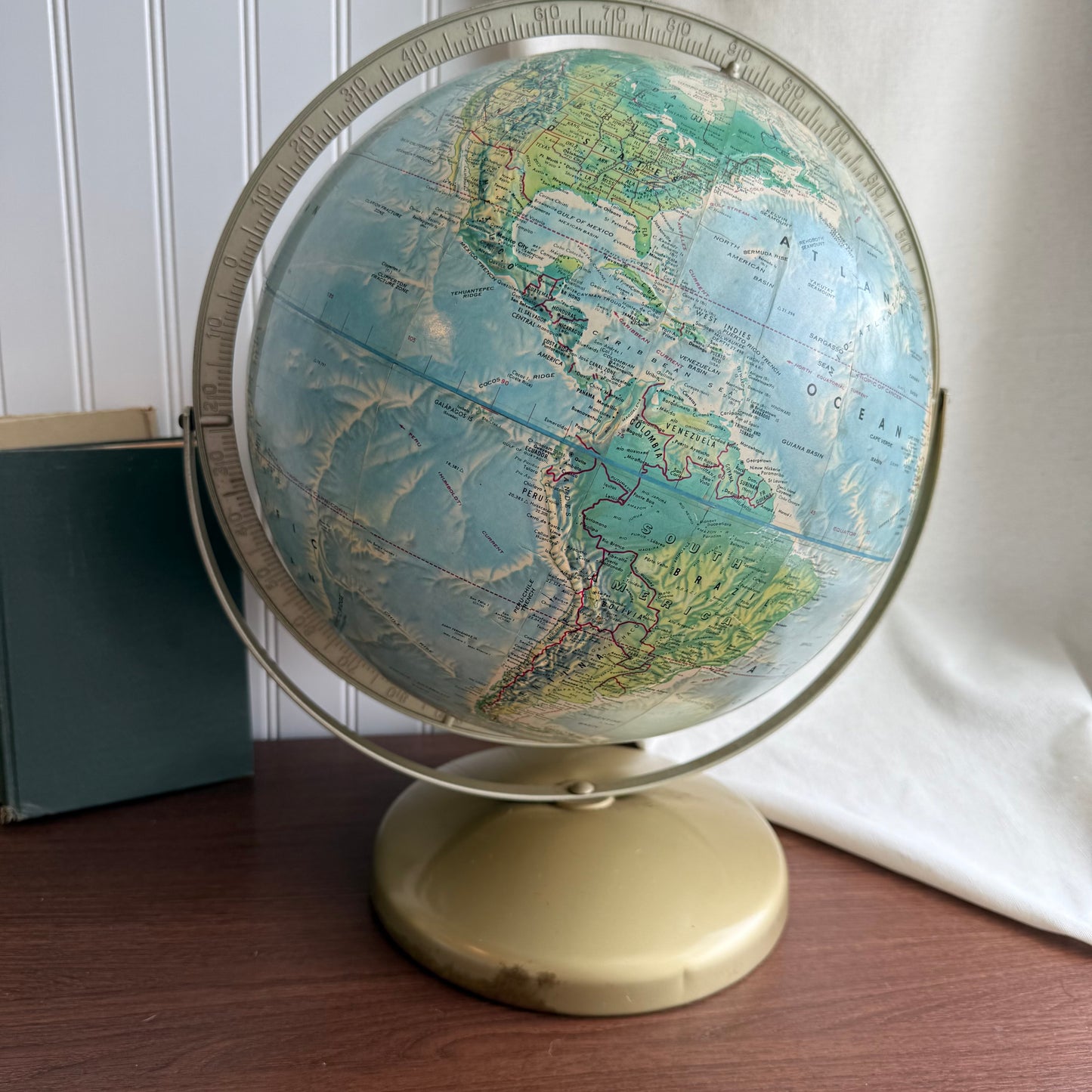 Vintage Rand McNally World Portrait Globe