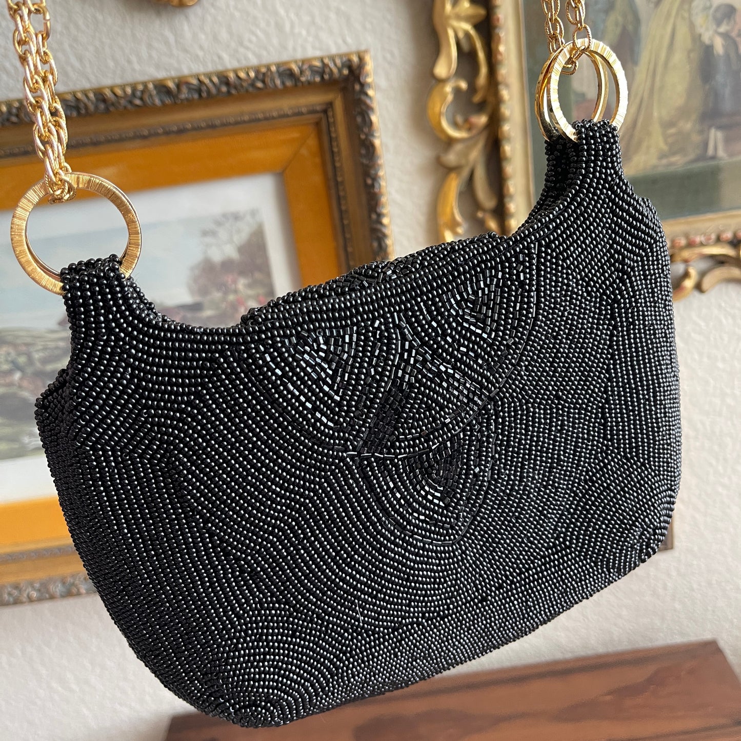 Vintage beaded evening bag waldorf Made in Japan
