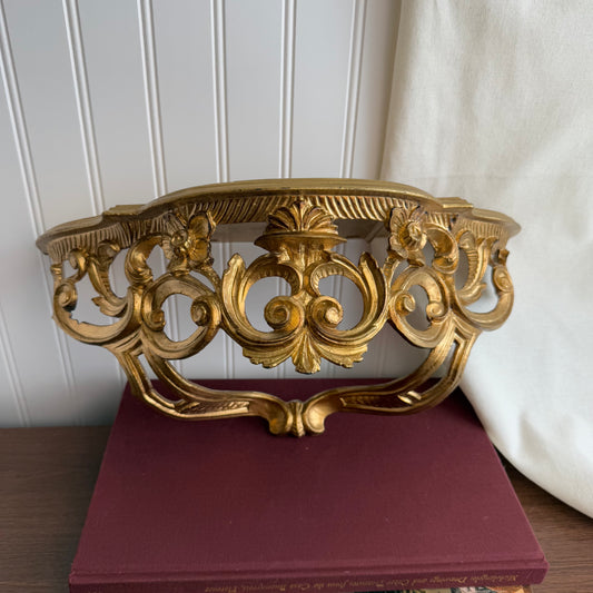 Florentine Italian Gold Gilt Wall Shelf