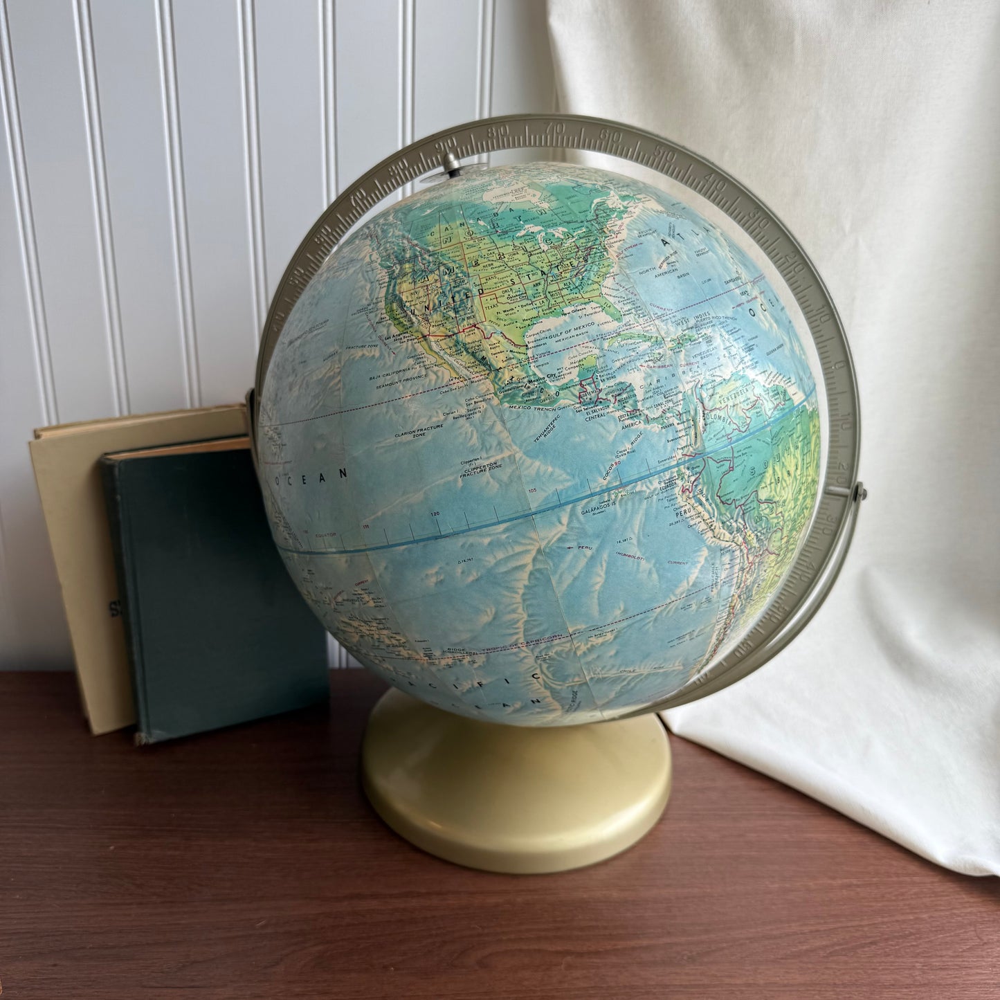 Vintage Rand McNally World Portrait Globe