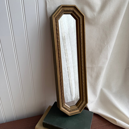 Vintage Gold Wall Hanging Accent Mirror Homco Home Interiors