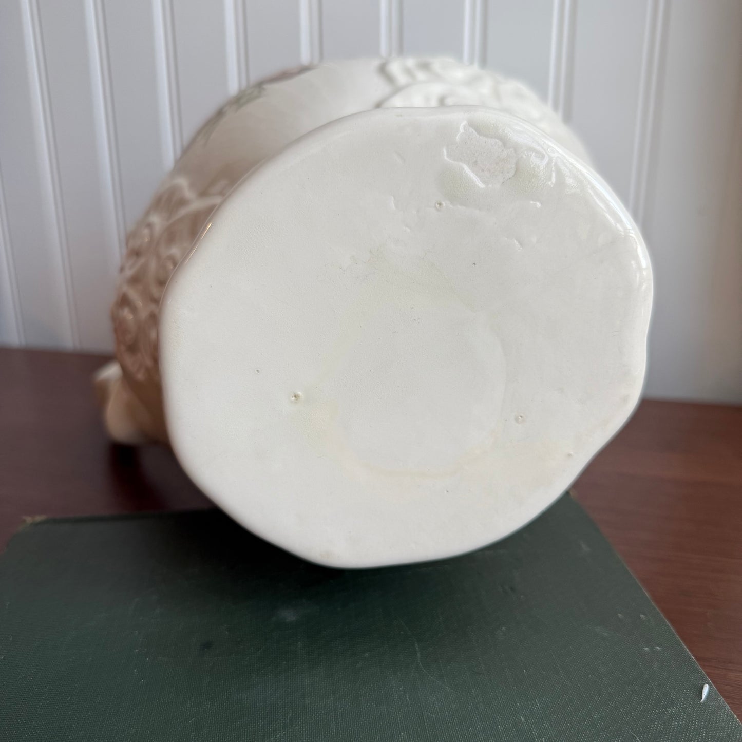 Porcelain flower Pitcher Jug in cream color