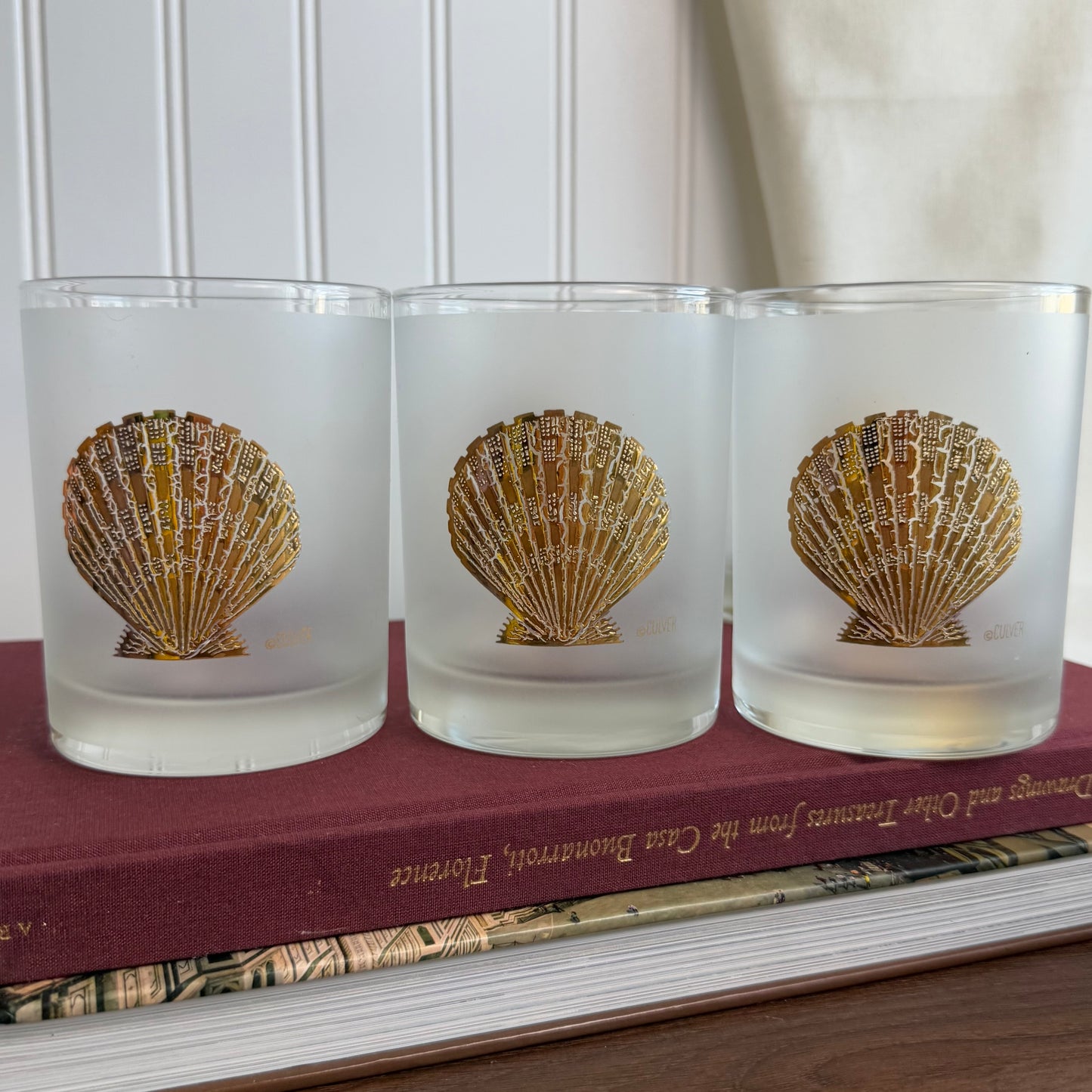 Set of 6 Shell Culver Glass
