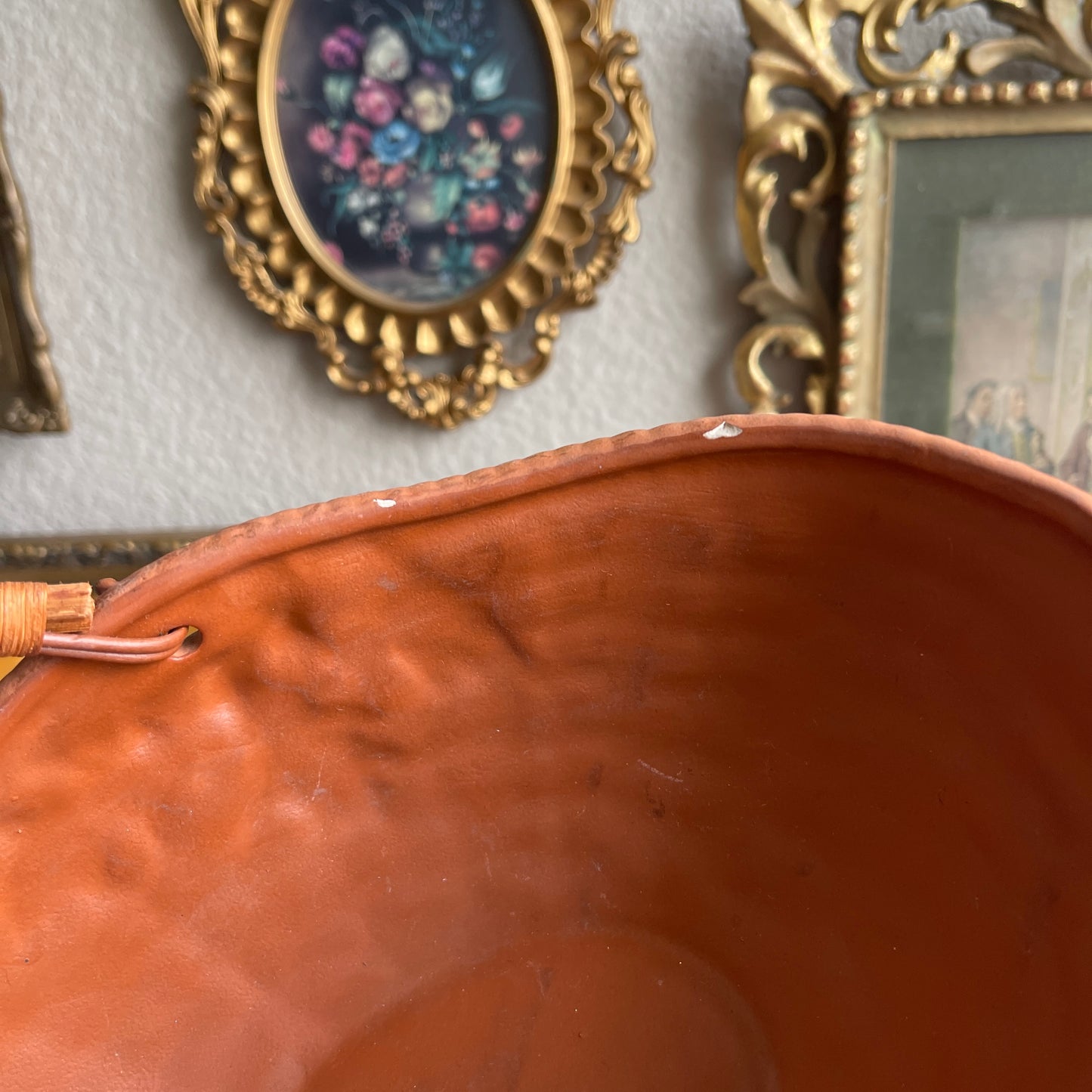 Teleflora Clay Terracotta Basket Pottery
