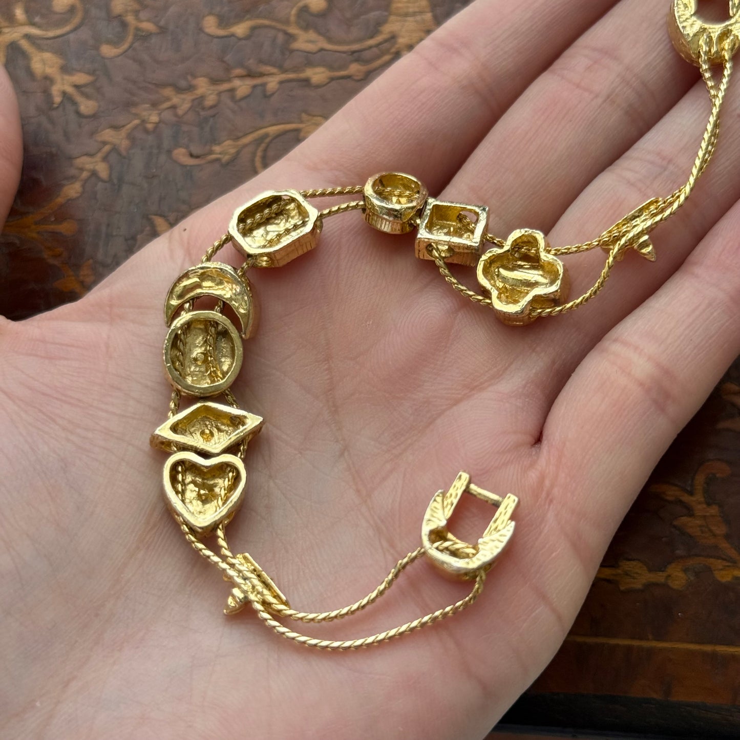 Vintage Slider Charm Bracelet