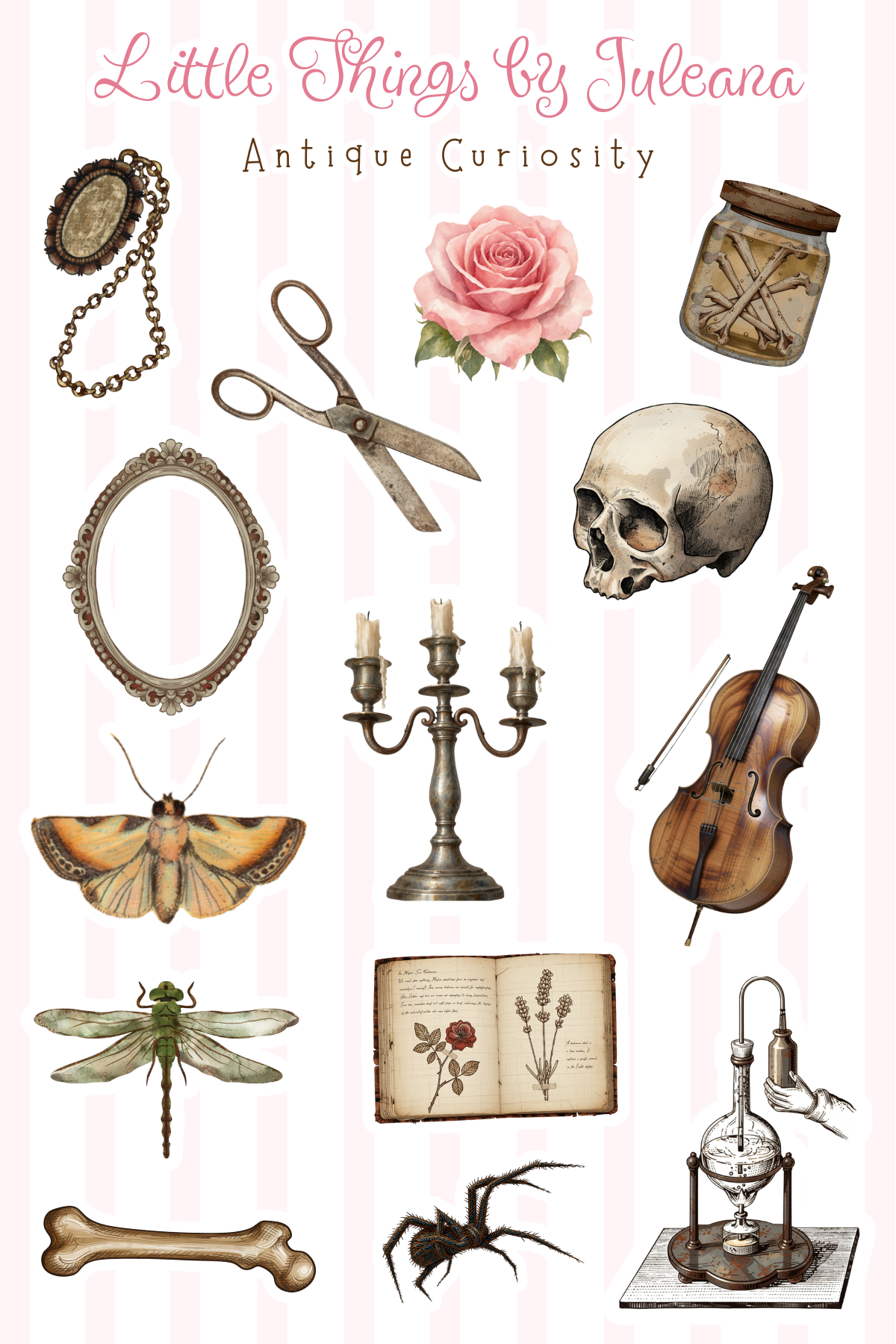 Antique Curiosity Sticker Sheet