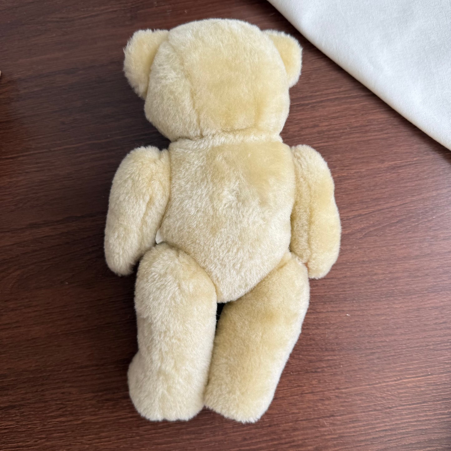 Vintage Jointed Posable Beige Plush Teddy Bear