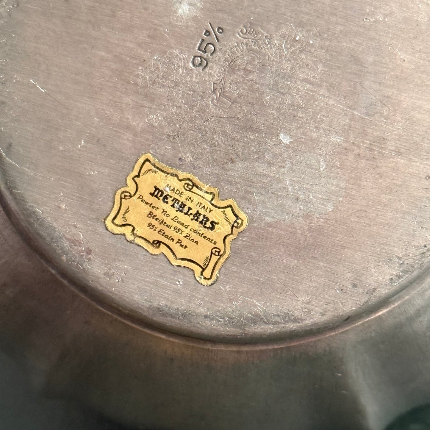 Italy Metalars Elegant Pewter Teapot