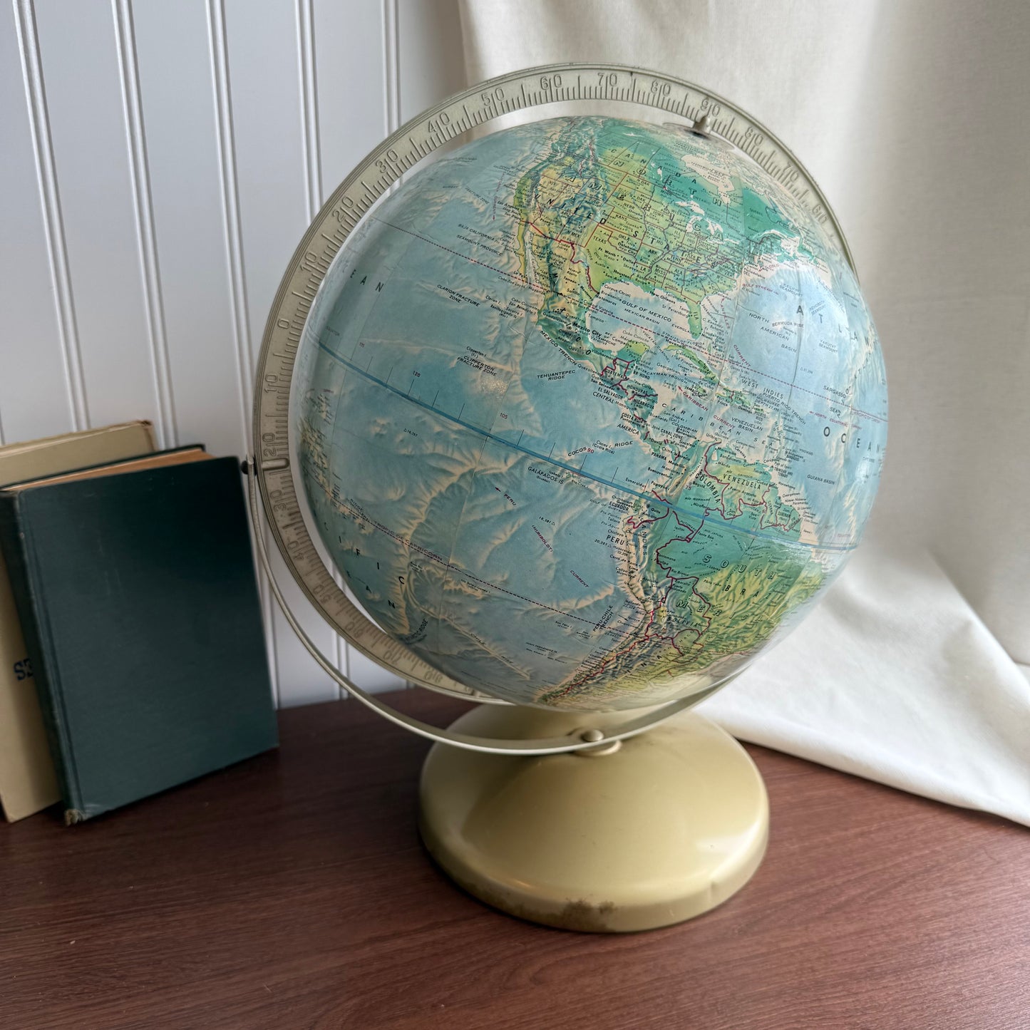 Vintage Rand McNally World Portrait Globe