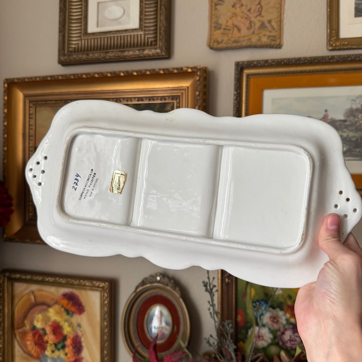 Hand Painted Portugal Serving Dish