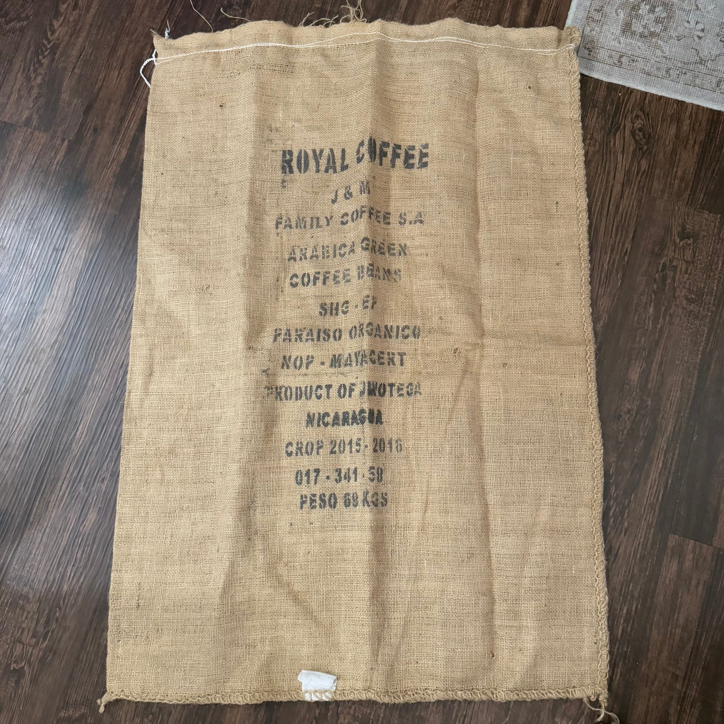 Burlap Royal Coffee bag