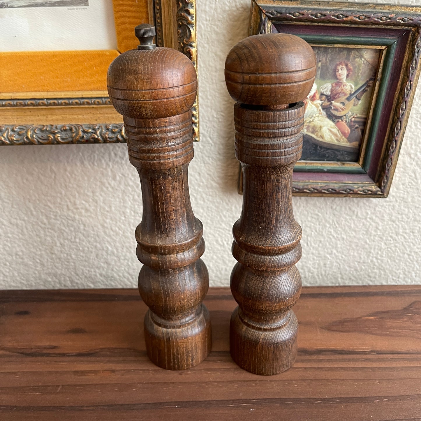 Wooded Salt & Pepper Shakers