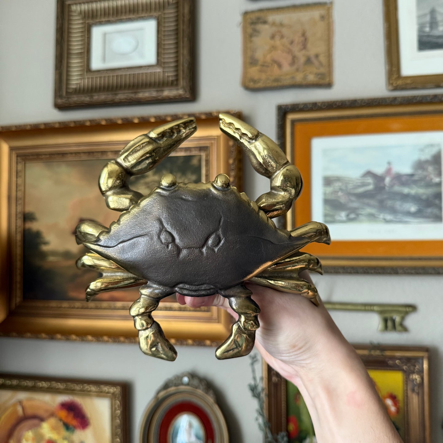 Vintage Brass Crab Door knocker 1998