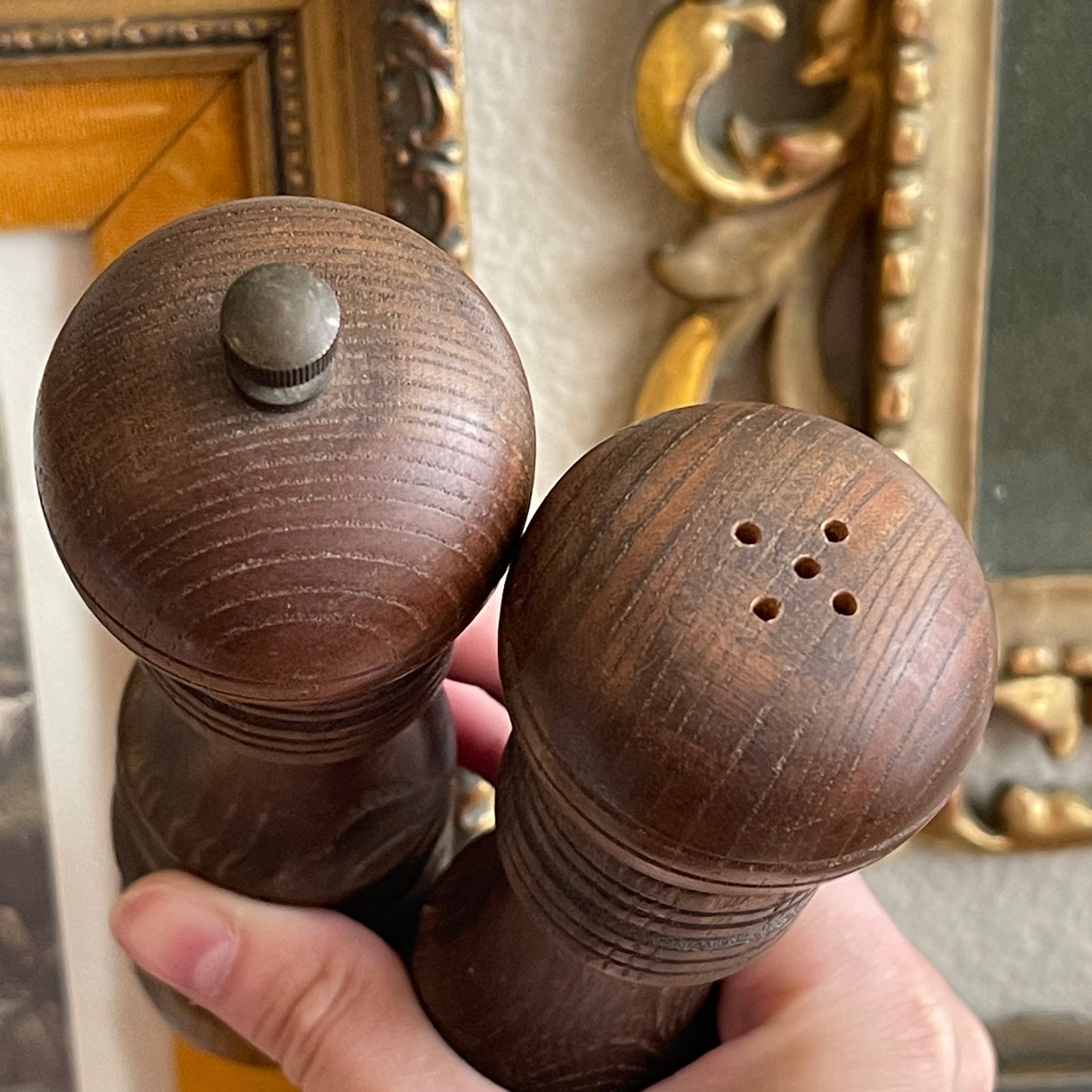 Wooded Salt & Pepper Shakers