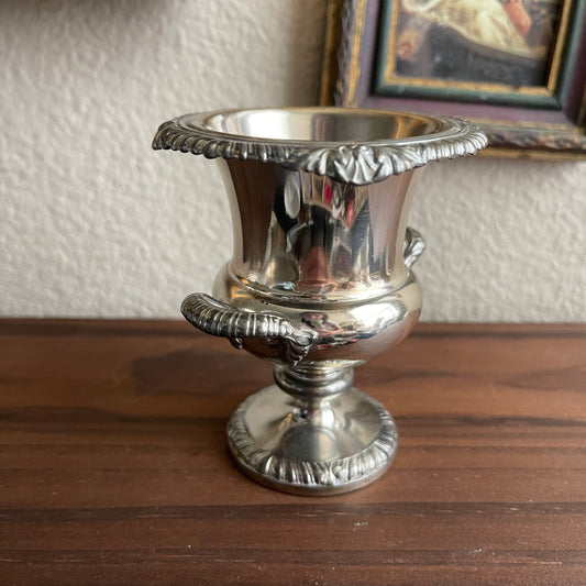 Vintage mini Silver toothpick holder