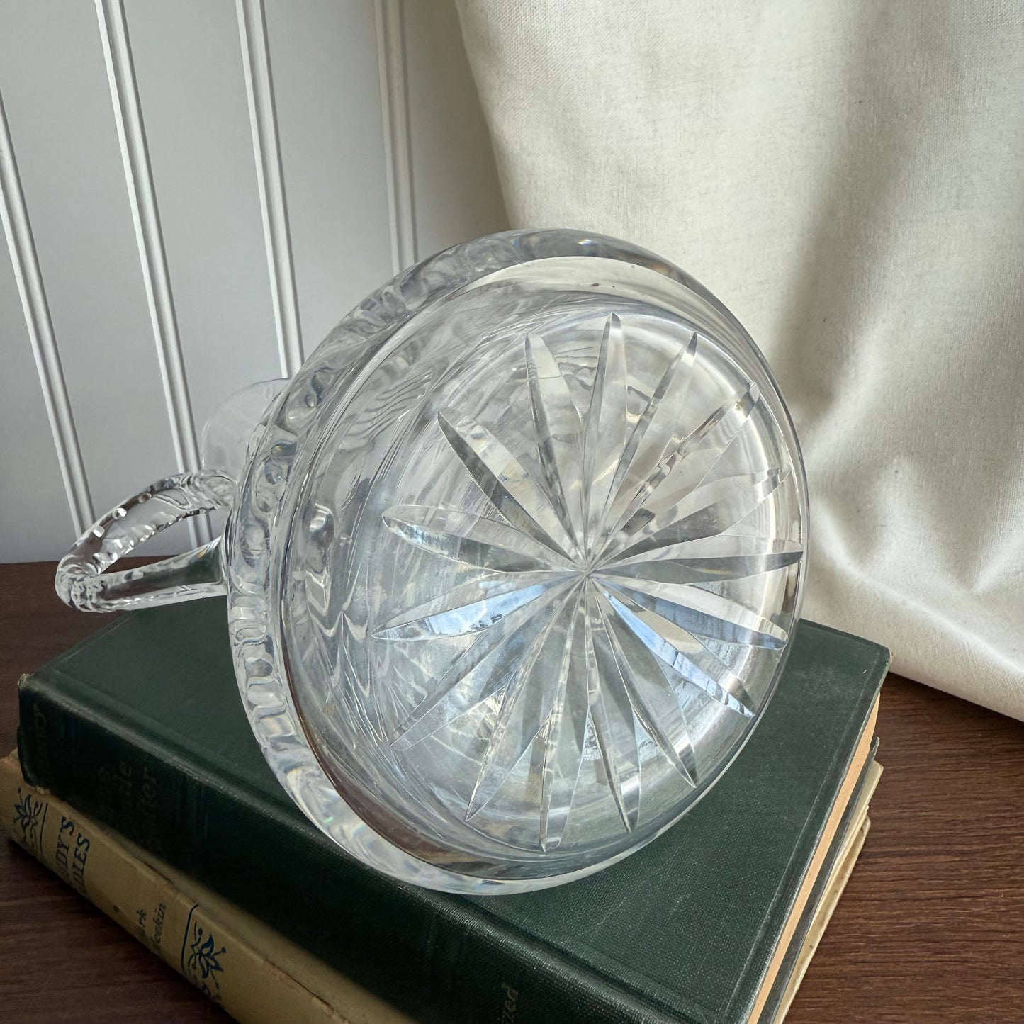 Crystal cruet pitcher