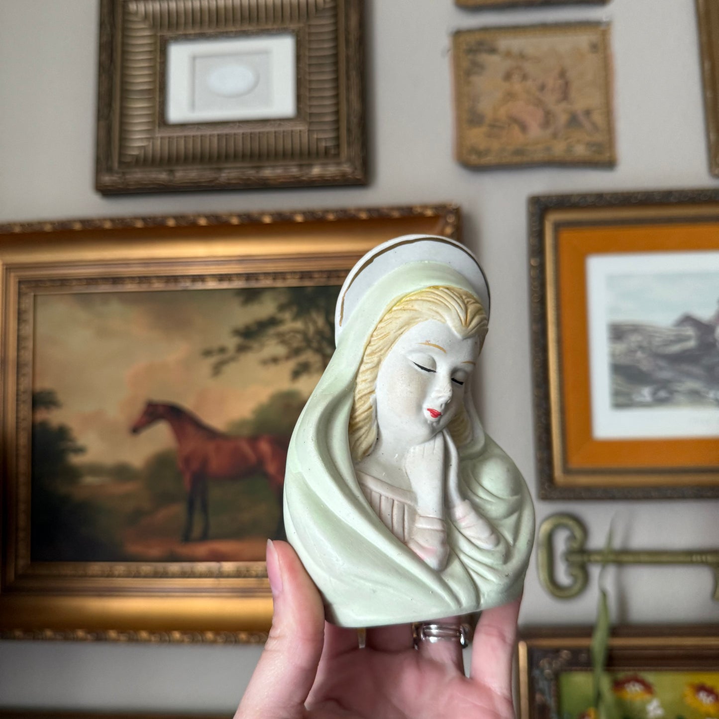Vintage Ceramic Mary Figurine