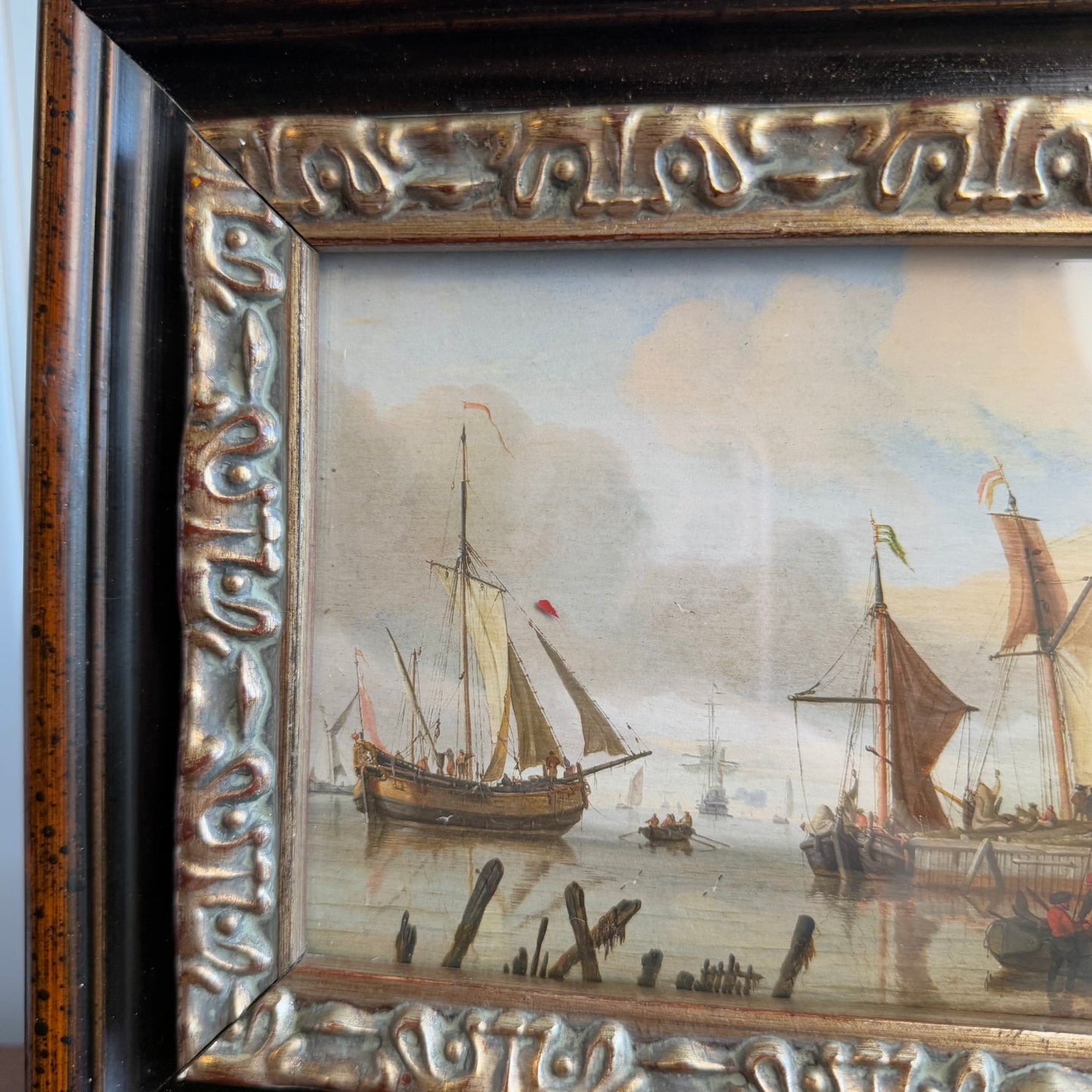 Vintage inspired Sail Boat scenery Art Print Framed