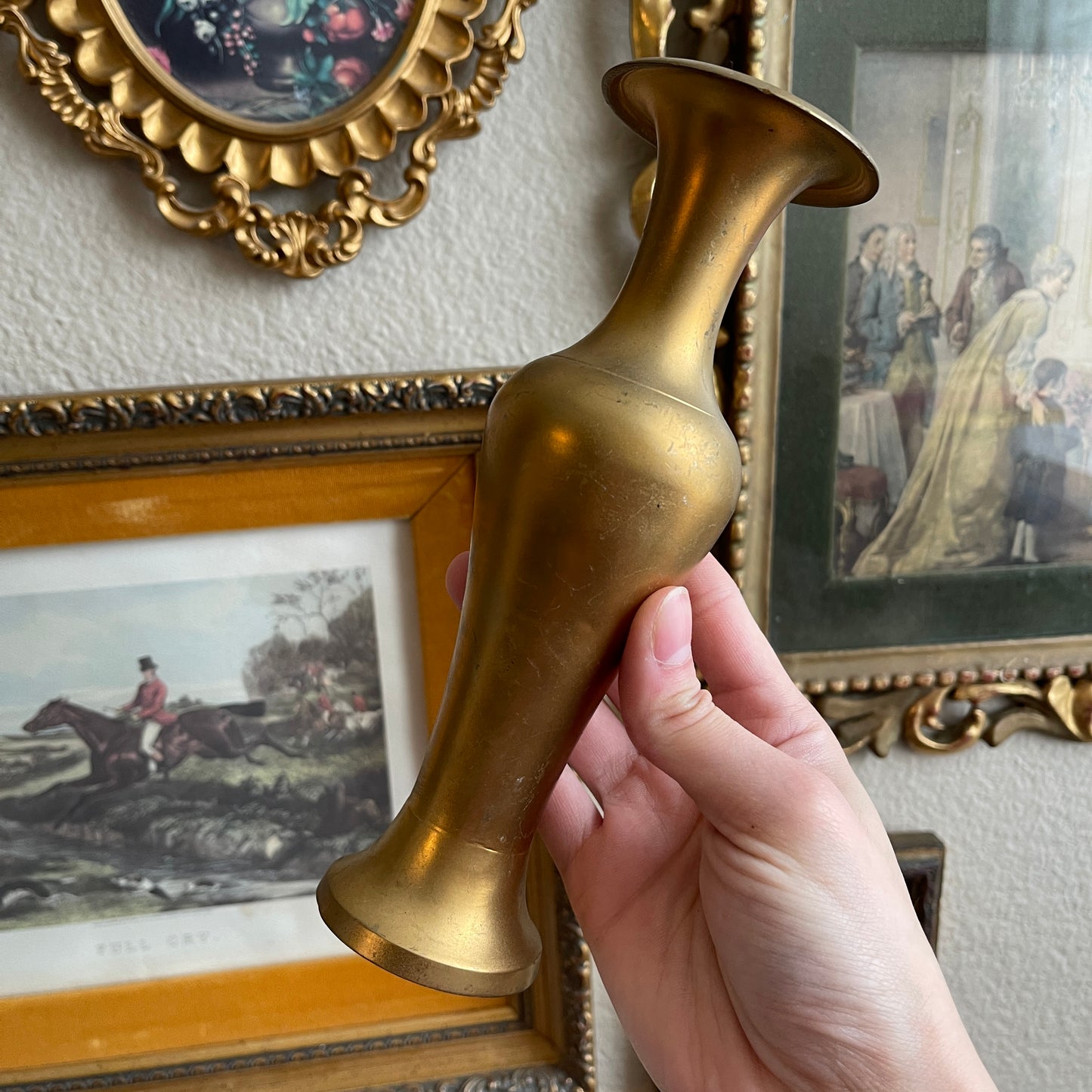 Vintage Brass Bud Vase