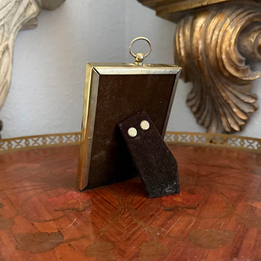 Vintage Mini Gold Tone Picture Frame