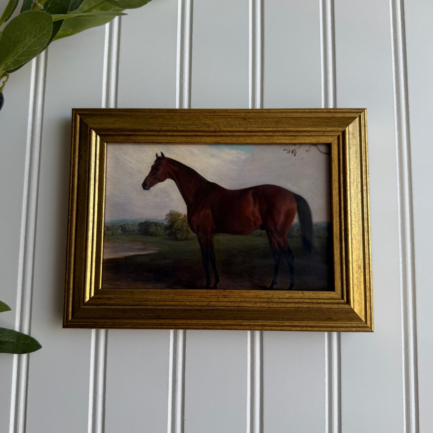 Brown Horse Landscape Art Print Gallery Wall