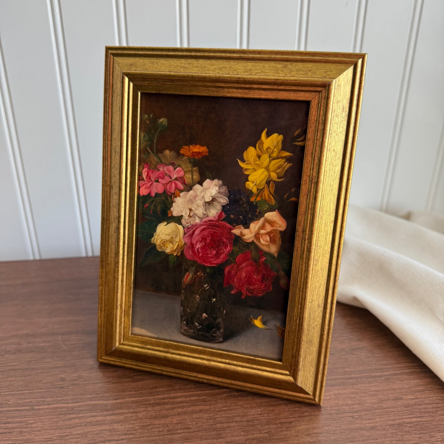 Vase of Roses Art Print Gallery Wall