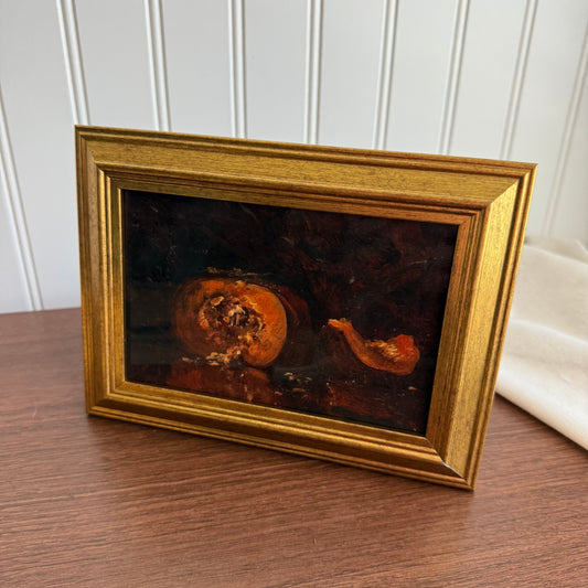 Still Life Moody Pumpkin Art Print Framed gallery wall